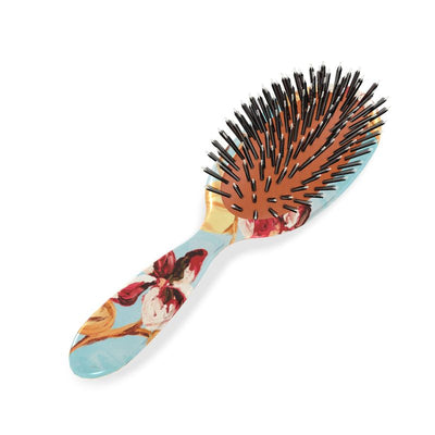 Lovely Locks<span>Vintage Flower Blue Bristle Brush</span>