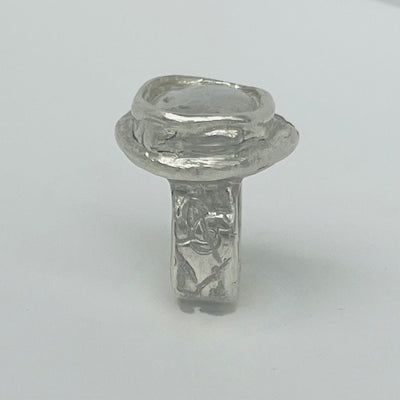 The Eternal Moonstone Ring <span>One-of-a-kind, Pure Sliver & Stone</span>