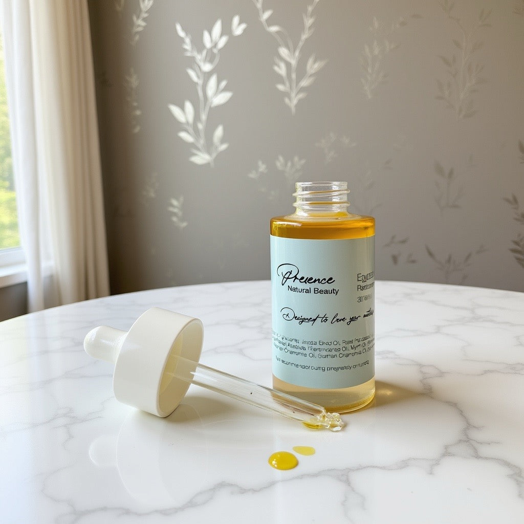 Photo: restorative face oil sitting on countertop