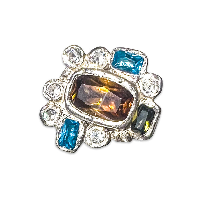 Prairie Party Ring <span>One-of-a-kind, Pure Sliver & Stone</span>