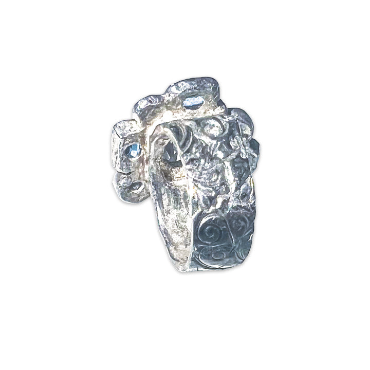 Days Blue By Ring <span>(One-of-a-kind, Pure Sliver & Stone)</span>